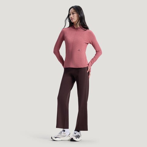 adidas阿迪达斯2026女子LS TEE针织无领长THY2118