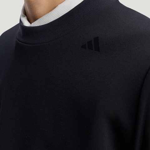 adidas阿迪达斯2026男子WUZONG WEN CREW针织无帽卫衣KG0802