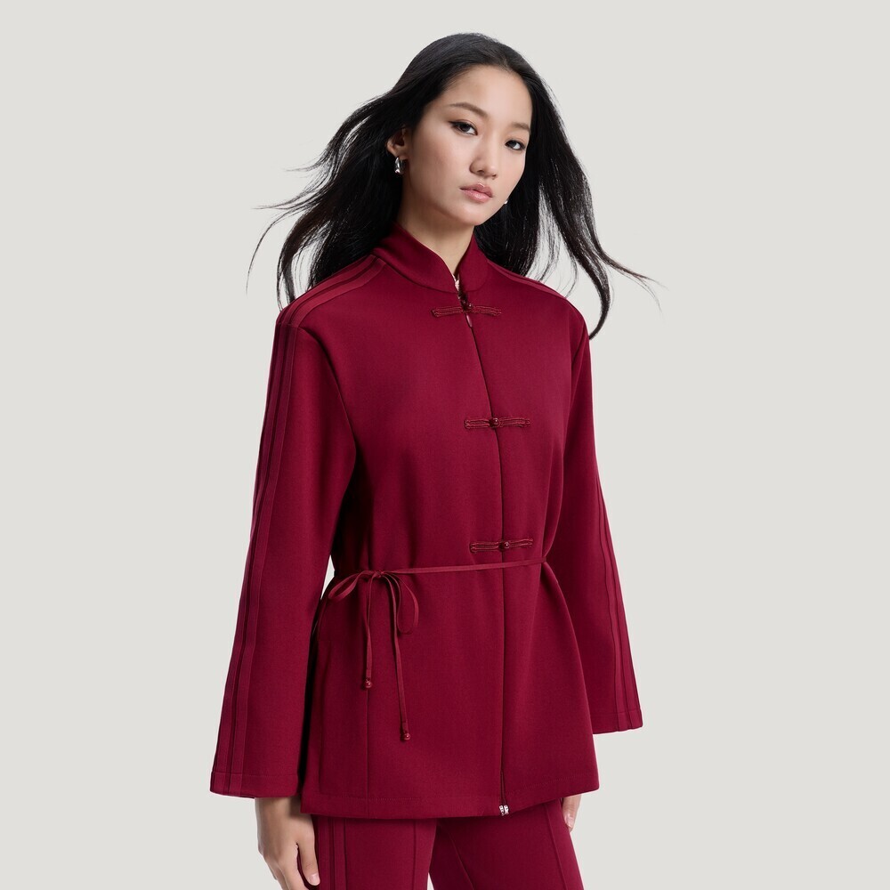 adidas阿迪达斯2026女子SUIT JACKET针织无帽外套HY2111