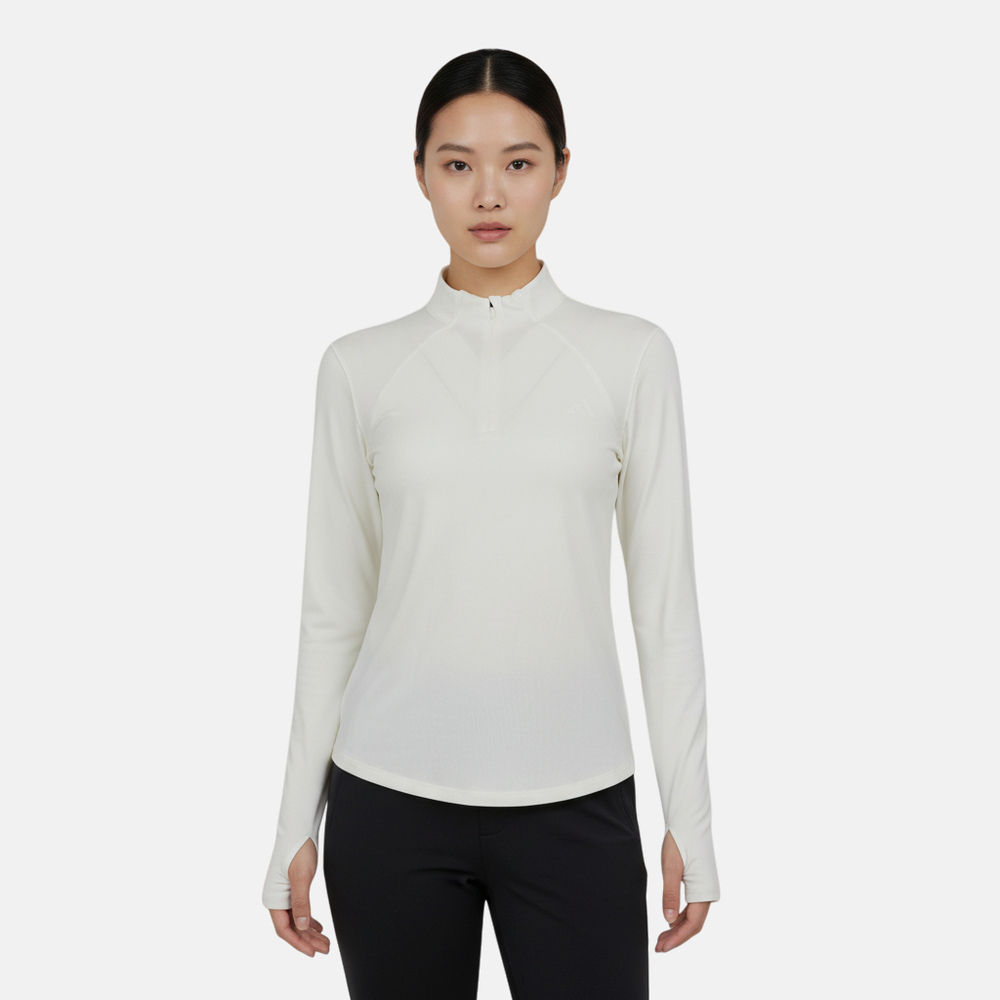 adidas阿迪达斯2026女子SFL LS TEE针织无领长TKH2642