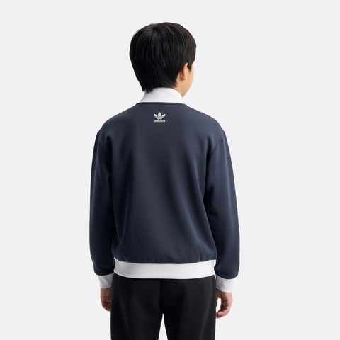 Adidas Original阿迪三叶草2026男大童JK KN JKT针织无帽外套KU9512