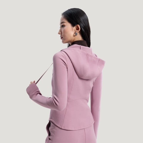 adidas阿迪达斯2026女子SFL SLIM JKT针织连帽外套KH2700