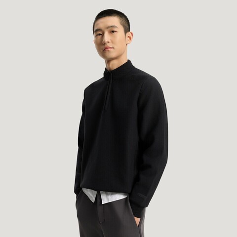 adidas阿迪达斯2026男子WUZONG WEN HZ S针织无帽卫衣KE4077