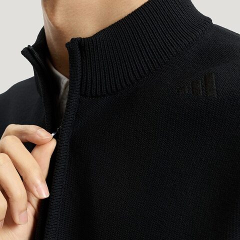 adidas阿迪达斯2026男子WUZONG WEN HZ S针织无帽卫衣KE4077