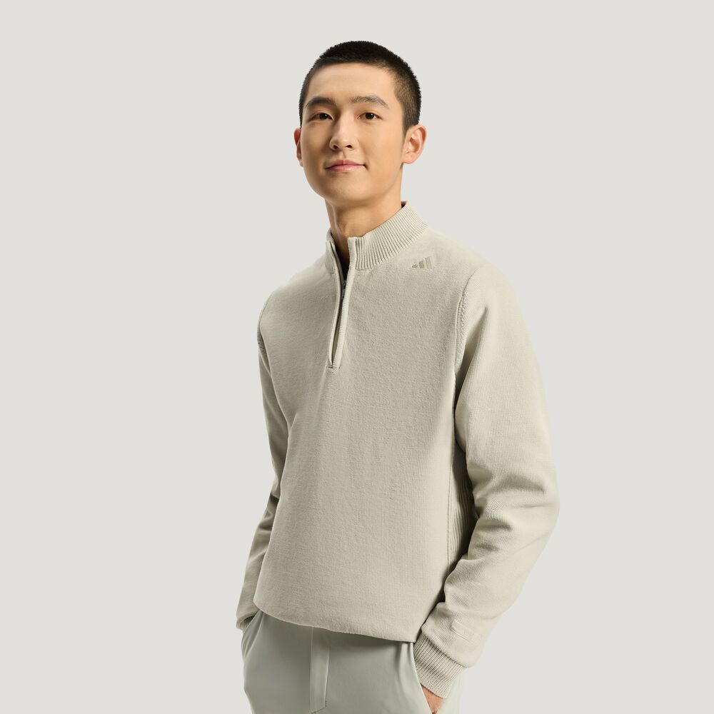 adidas阿迪达斯2026男子WUZONG WEN HZ S针织无帽卫衣KH2724