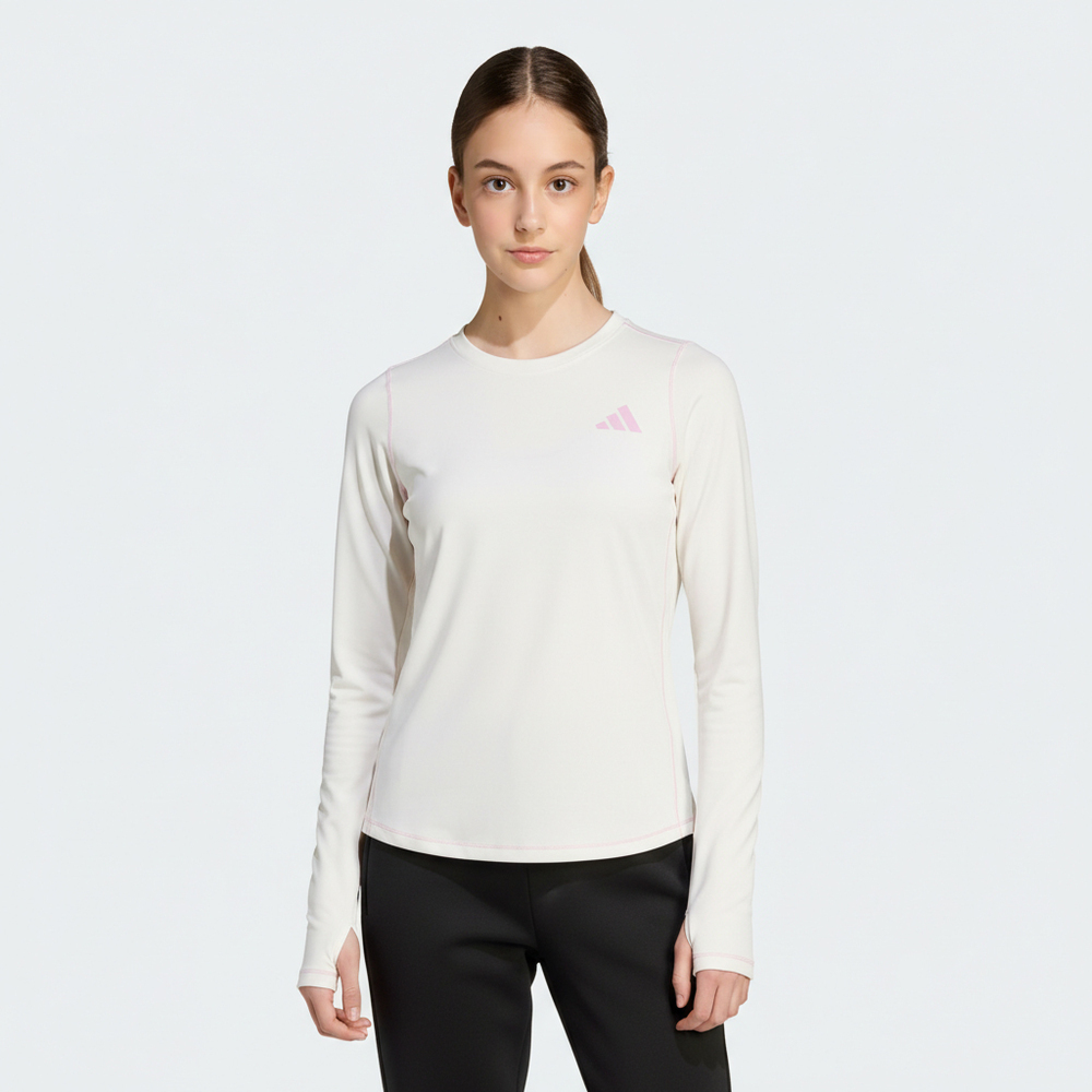 Adidas Kids阿迪儿童2026女大童JG PE LS TEE针织无领长TKS0287