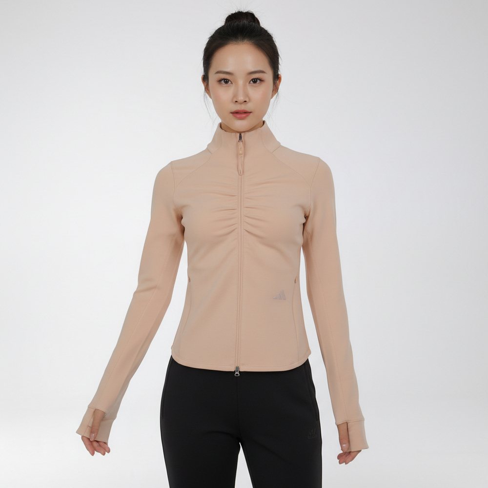 adidas阿迪达斯2026女子GATHER JACKET针织无帽外套KU5377