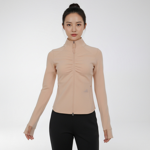 adidas阿迪达斯2026女子GATHER JACKET针织无帽外套KU5377