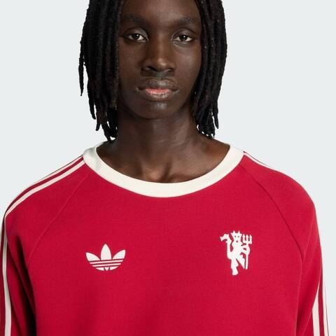 adidas阿迪达斯2026男子MUFC OG CR针织无帽卫衣JM5563