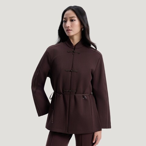 adidas阿迪达斯2026女子SUIT JACKET针织无帽外套HY2112
