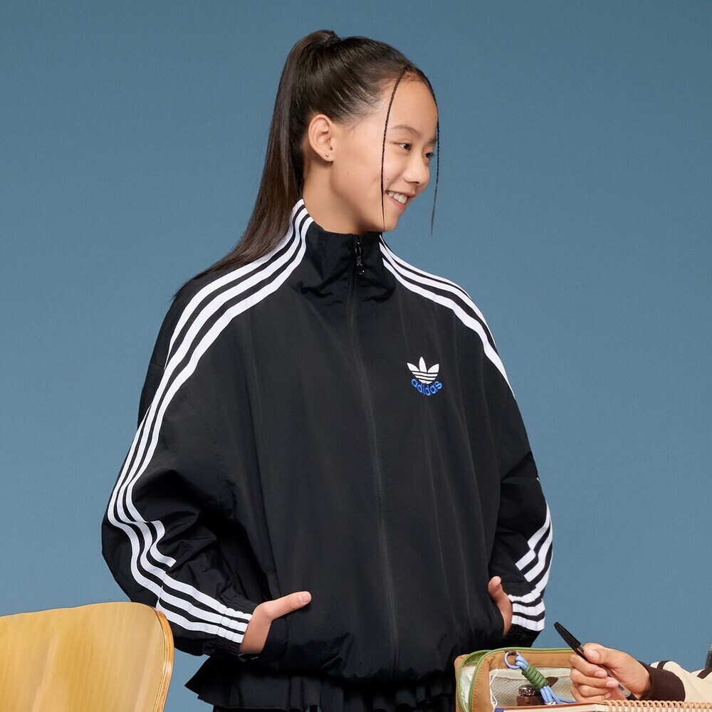 Adidas Kids阿迪儿童2026男大童JK WV TT梭织无帽外套KW1181