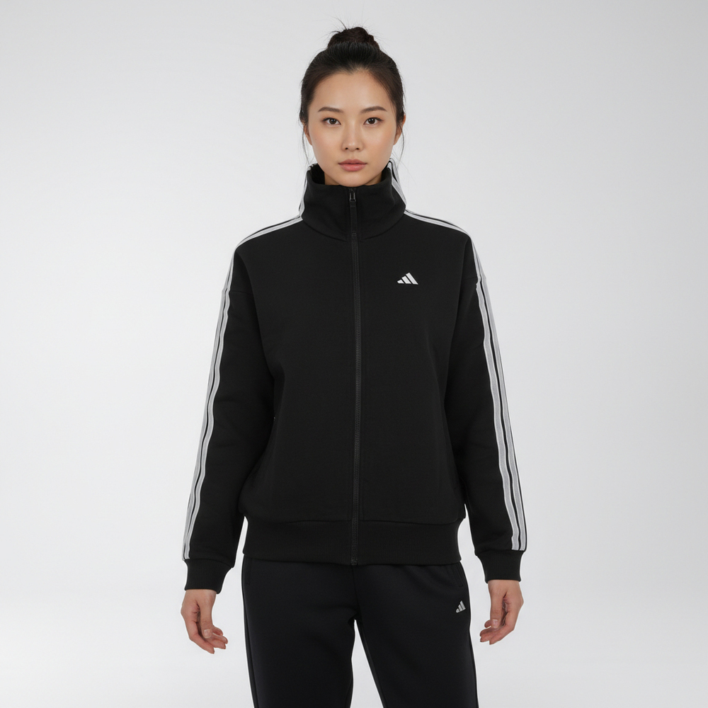 adidas阿迪达斯2026女子FAV FT 3S JKT针织无帽外套KW0654
