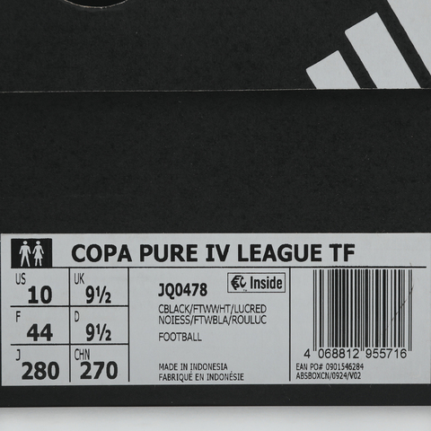 adidas阿迪达斯2026中性COPA PURE IV LEAGUE TF足球常规JQ0478