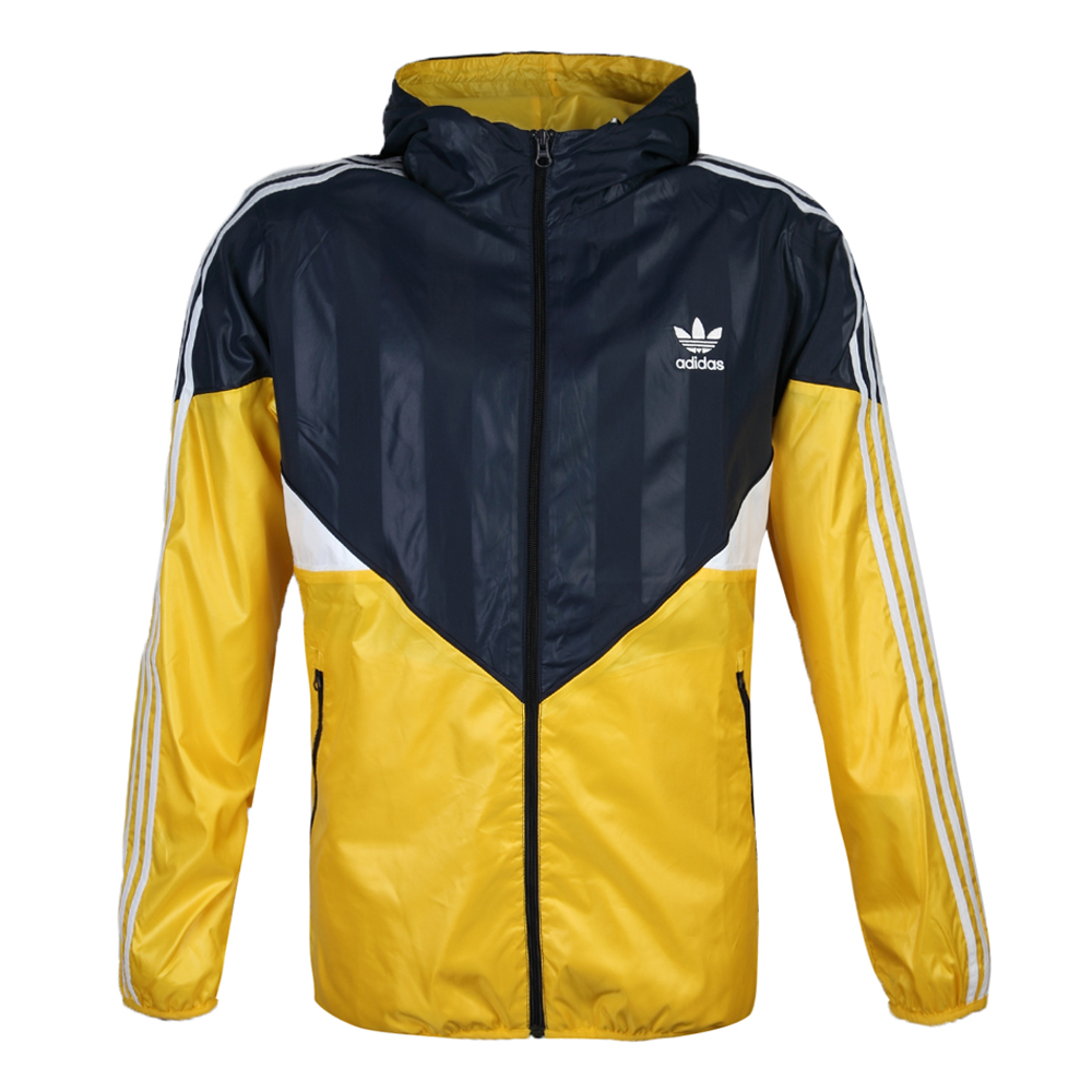 adidas阿迪三叶草新款男子生活休闲防风衣f77760
