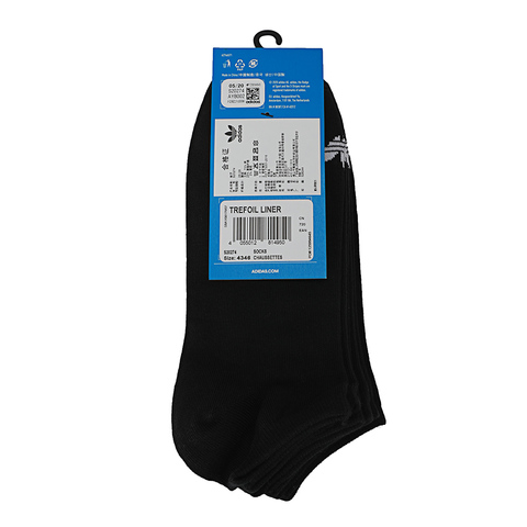 Adidas Originals阿迪达斯三叶草2024中性 TREFOIL LINER 袜子(3双)S20274