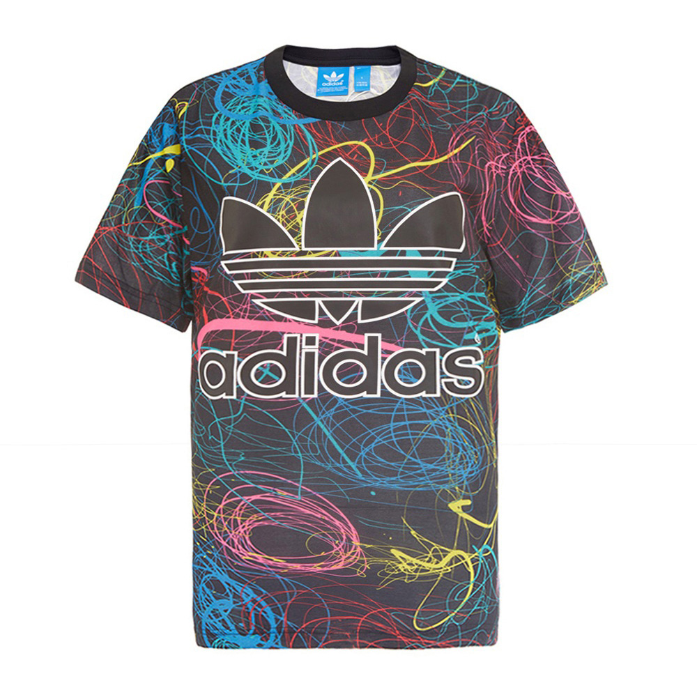 adidas阿迪三叶草新款男子三叶草系列短袖t恤aj7008图片-优购网上鞋城