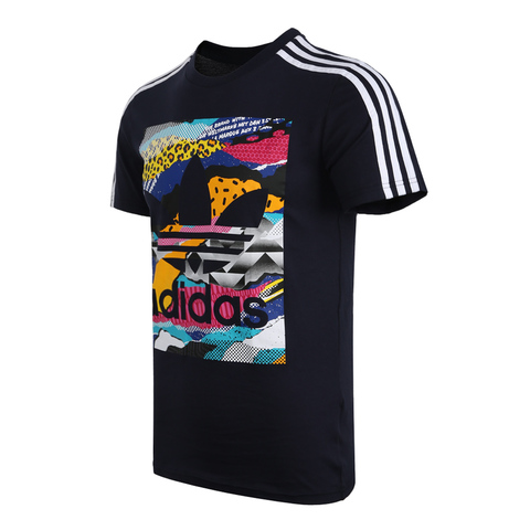 adidas阿迪三叶草年新款男子常规系列短袖T恤BK7695