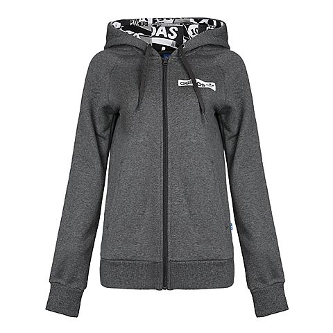 adidas originals阿迪三葉草女子fz hoodie fle連帽運動衫br6331