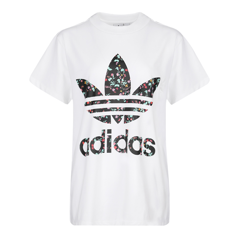 adidas originals阿迪三叶草女子t shirt圆领短t恤dh4254图片-优购网
