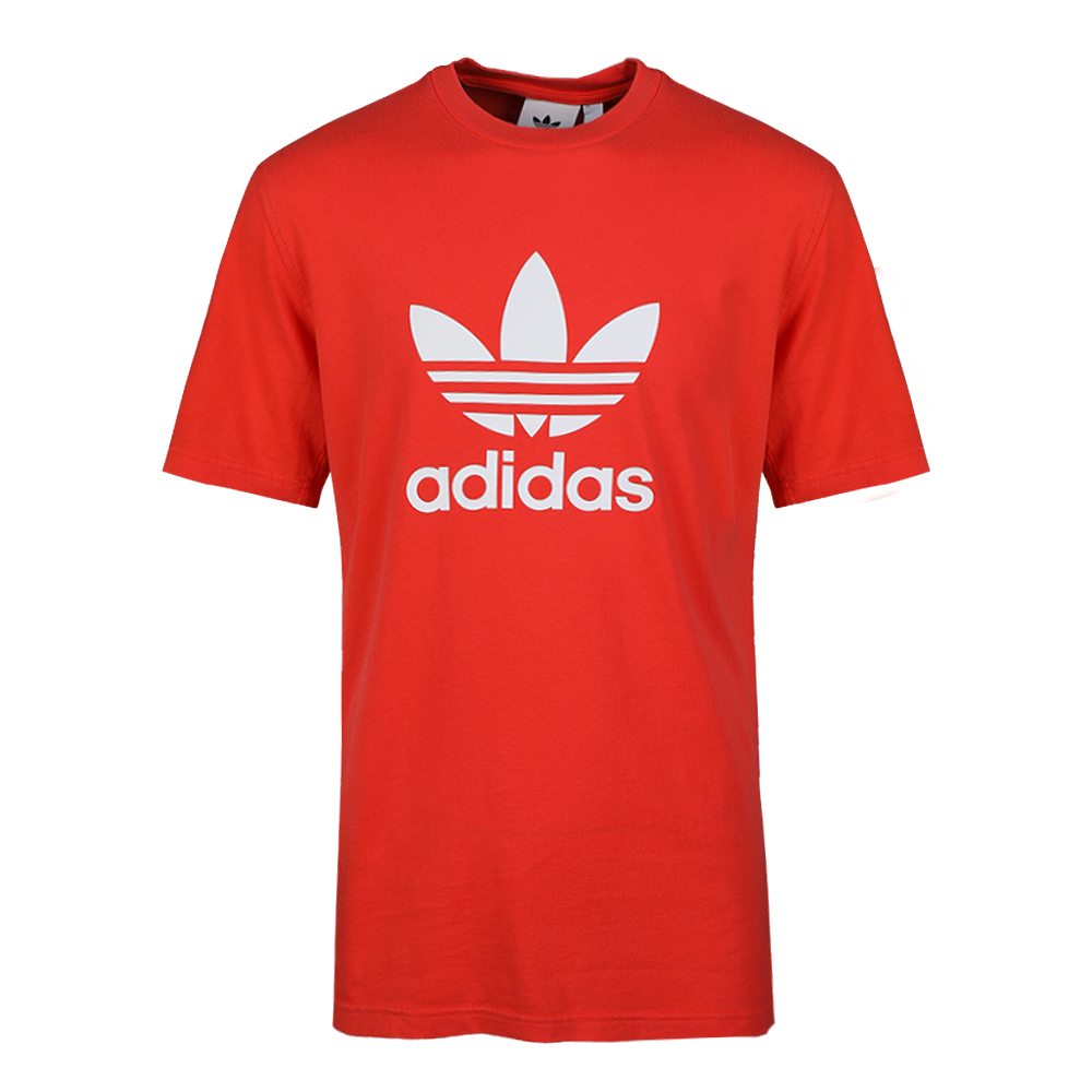 adidas Originals阿迪三叶草男子TREFOIL T-SHIRT圆领短T恤DH5777