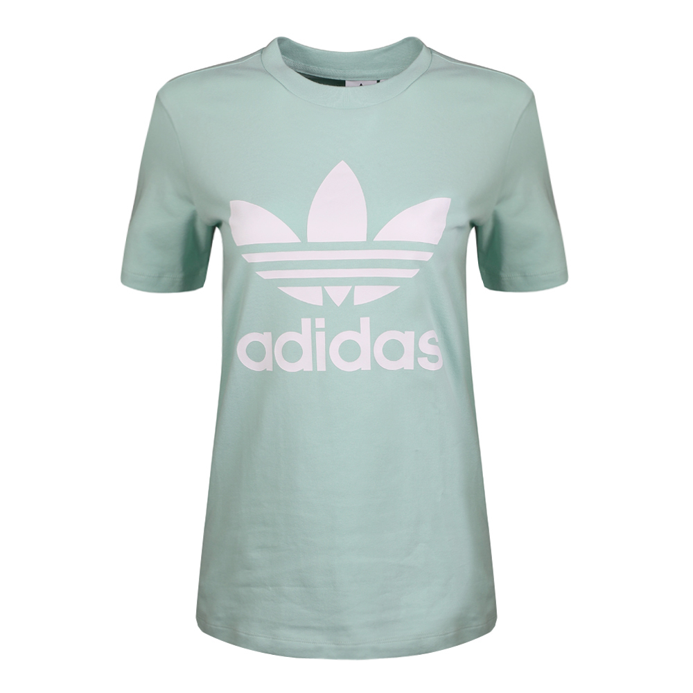 adidas Originals阿迪三叶草女子TREFOIL TEE圆领短T恤DH3176