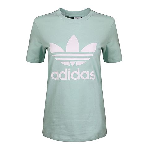 adidas Originals阿迪三叶草女子TREFOIL TEE圆领短T恤DH3176