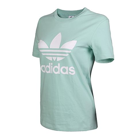 adidas Originals阿迪三叶草女子TREFOIL TEE圆领短T恤DH3176