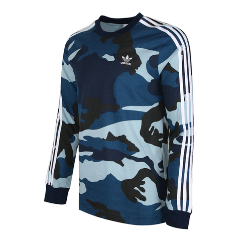 adidas Originals阿迪三叶草男子CAMO LS TEE长袖T恤DV2066
