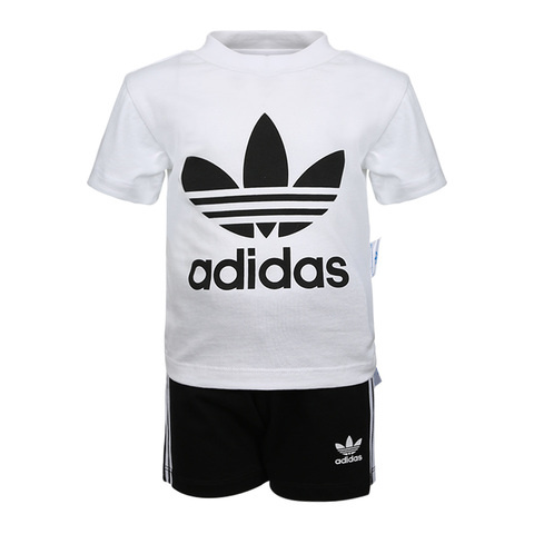 adidas Originals阿迪三叶草2023男婴童SHORT TEE SET短袖套服FI8318