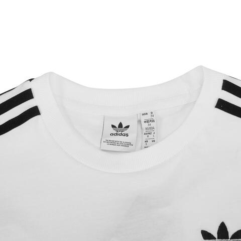 Adidas Original阿迪达斯三叶草2022女子3 STRIPES TEE短袖T恤GN2913