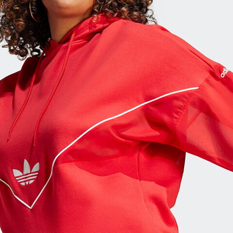 adidas Originals阿迪三叶草2022女子NEXT HOODIE针织连帽套衫IC5379