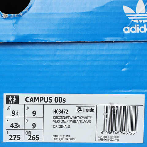 adidas Originals阿迪三叶草2025中性CAMPUS 00sORI-CLASSICH03472