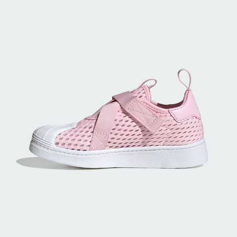 adidas originals阿迪三叶草小童2023女小童SUPERSTAR 360 CF C三叶草休闲鞋HQ4055