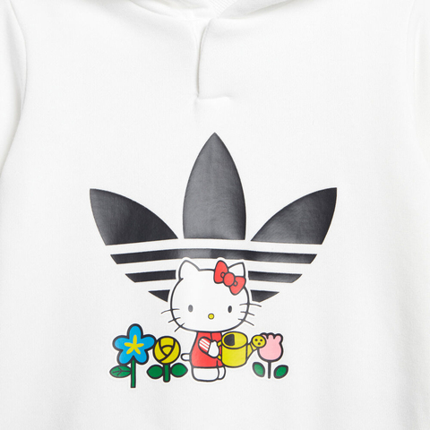 adidas originals阿迪三叶草小童2023女婴童HOODIE SET长袖针织套服II0857