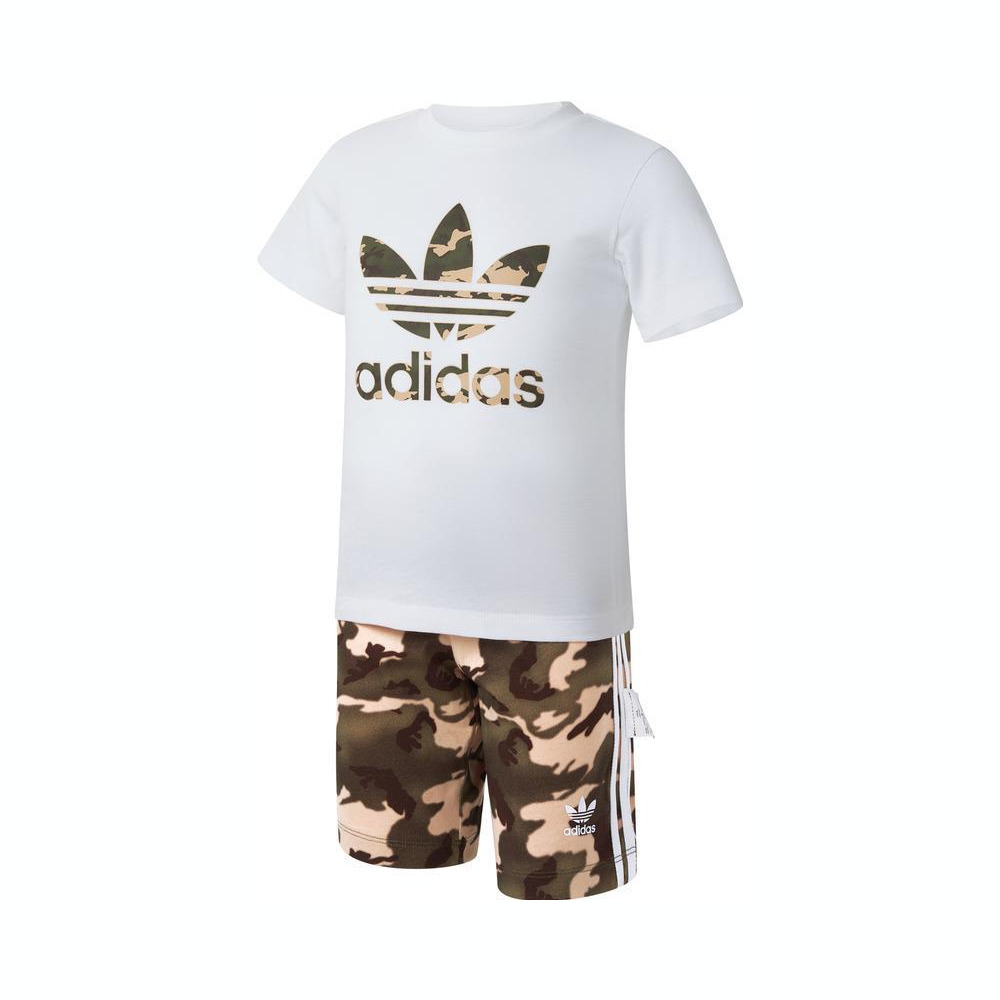 adidas Originals阿迪三叶草2023男婴童SHORT TEE SET短袖套服IC2027