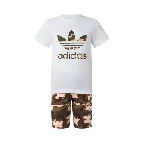 adidas Originals阿迪三叶草2023男婴童SHORT TEE SET短袖套服IC2027