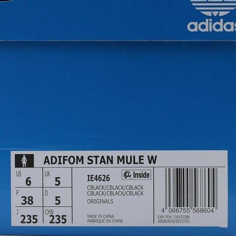 adidas Originals阿迪三叶草2023女子ADIFOM STAN MULE WFASHION SPECIALTY凉鞋拖鞋IE4626
