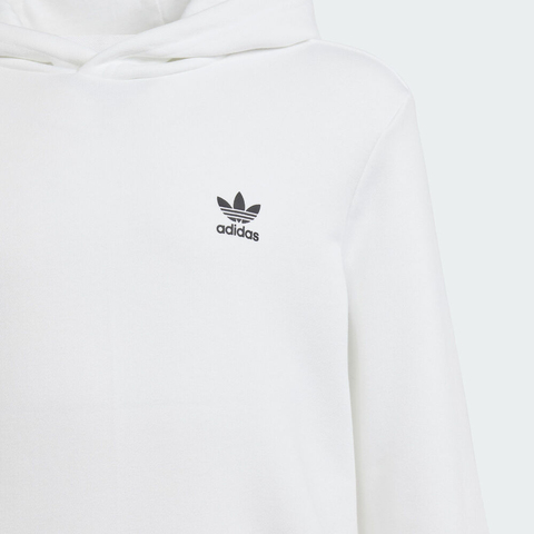 adidas Originals阿迪三叶草小童2024女大童HOODIE针织连帽套衫IU3044