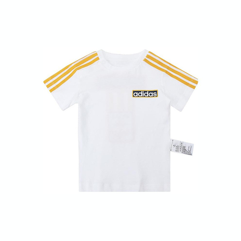 adidas originals阿迪三叶草小童2024男婴童SHORT TEE SET短袖针织套服IN2103