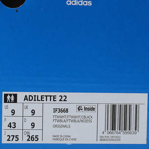 adidas Originals阿迪三叶草2024中性ADILETTE 22DIRECTIONAL拖鞋IF3668