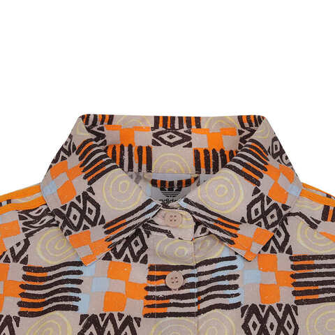 adidas Originals阿迪三叶草2024女子LS AOP SHIRT长袖衬衫JC6156