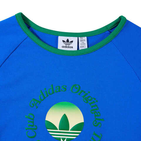 adidas Originals阿迪三叶草2024女子GFX BABY TEE圆领短TJG8057