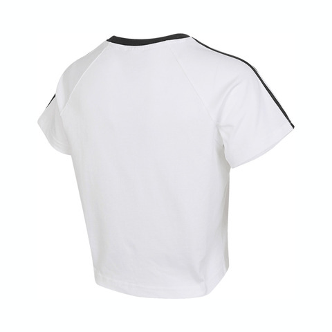 Adidas Original阿迪三叶草2026女子3S CALI TEE SS针织无领短TJC8704