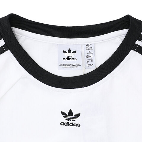Adidas Original阿迪三叶草2026女子3S CALI TEE SS针织无领短TJC8704
