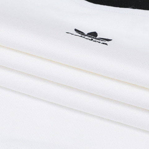 Adidas Original阿迪三叶草2026女子3S CALI TEE SS针织无领短TJC8704