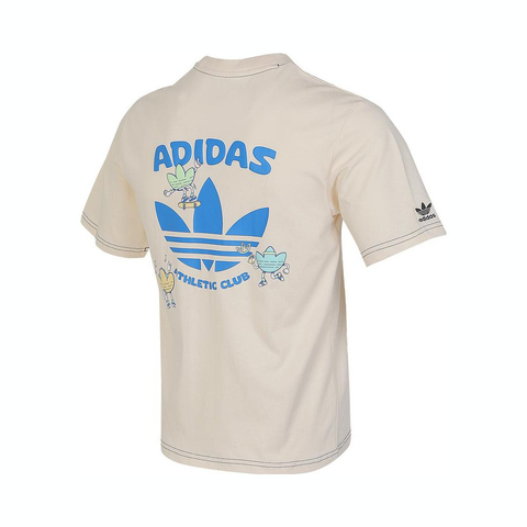 adidas originals阿迪三叶草2024男大童JK ORI LOGO TEE圆领短TJC5715