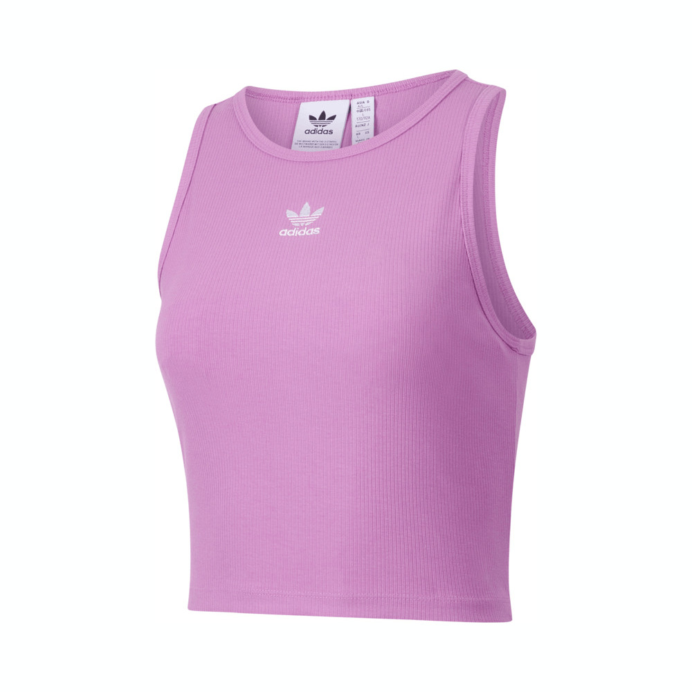 adidas Originals阿迪三叶草2024女子ESS RIB TANK薄背心IY9651