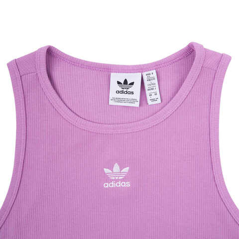 adidas Originals阿迪三叶草2024女子ESS RIB TANK薄背心IY9651