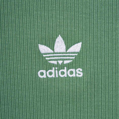 adidas Originals阿迪三叶草2024女子ESS RIB TEE圆领短TIY9665