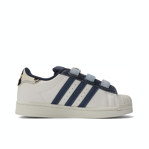 adidas originals阿迪三叶草小童2024男小童SUPERSTAR CF C三叶草休闲鞋IH3290